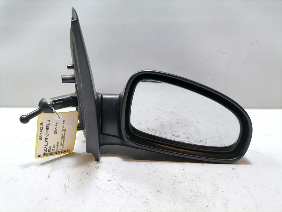 Chevrolet Aveo original Au&szlig;enspiegel Spiegel rechts manuell verstellbar unlackiert BJ09